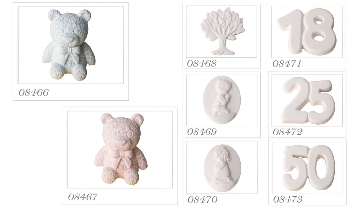 etm etm gesso 18 anni bomboniera applicazione 35 cm bianco 12 pz ean 8053853834638