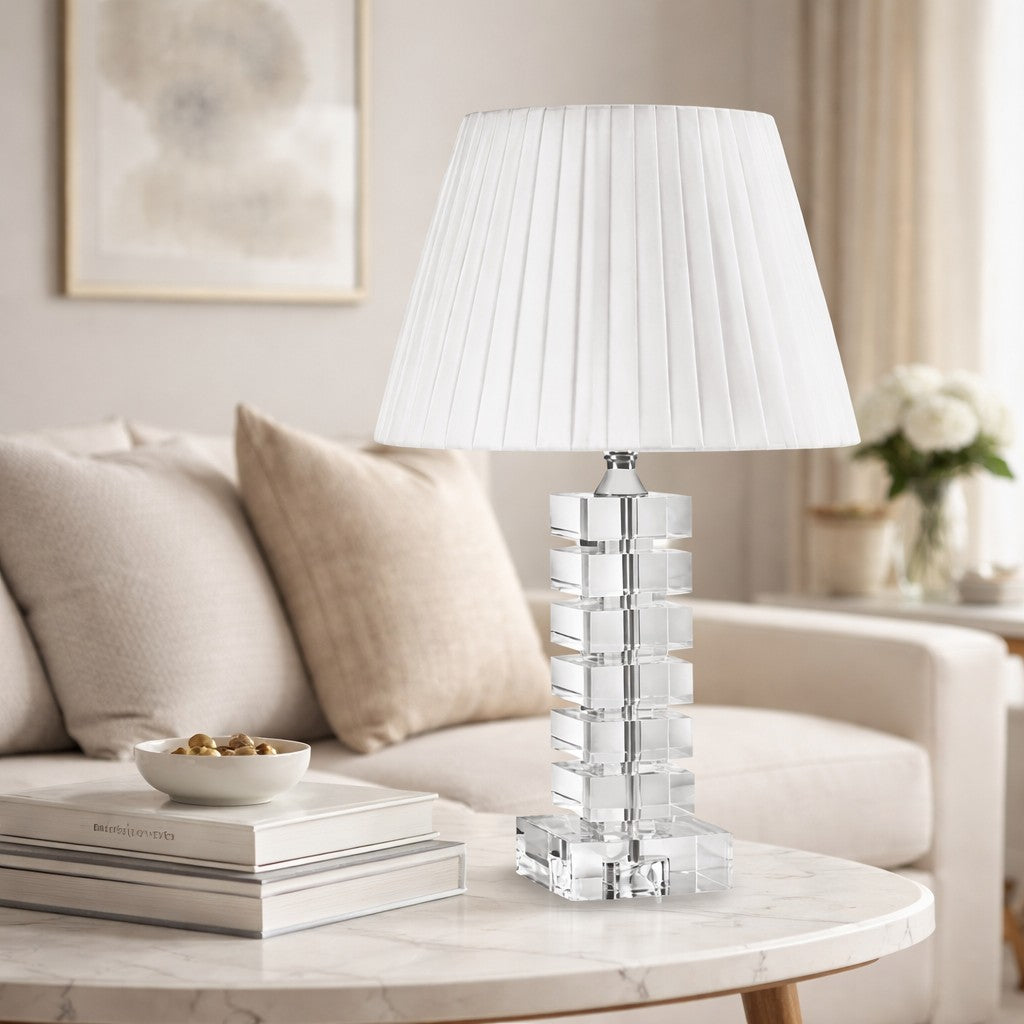 fade fade lampada in cristallo panarea h 57 cm lampada da tavolo elegante design classico ean 8016175524793