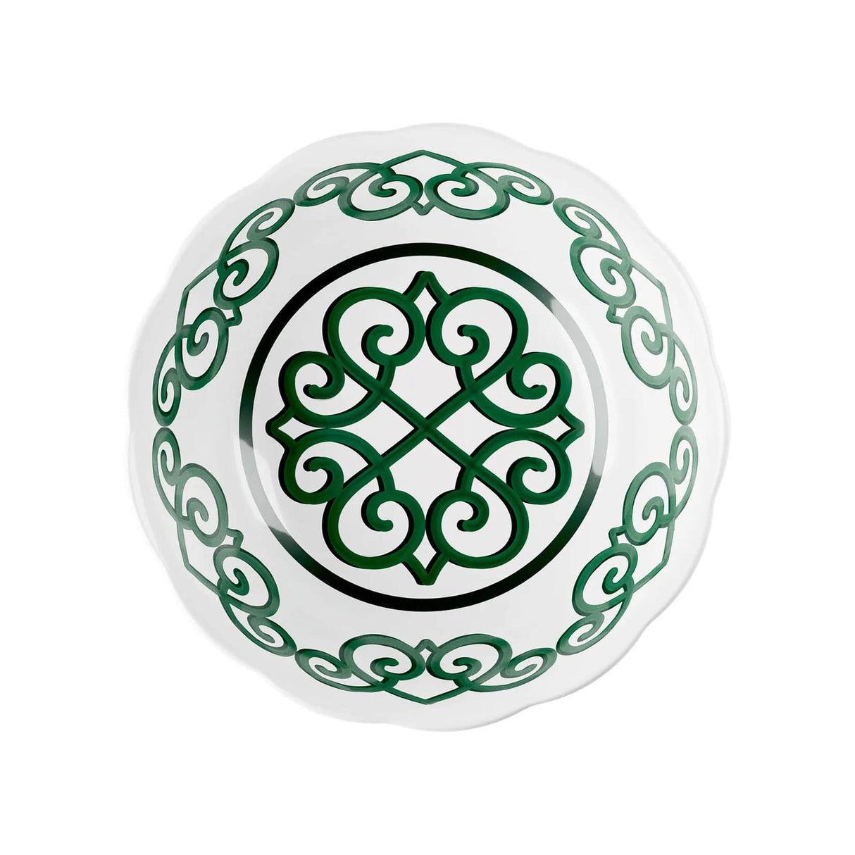 guzzini guzzini contenitore natalizio harmonia melamina d 30 cm table decor bianco verde ean 8008392412656