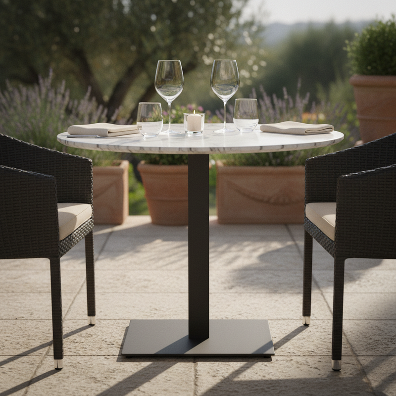 moia greenwood moia greenwood basamento tavolo quadrato in acciaio nero 55 x 55 cm 21 kg base robusta con tubo 8 0 x 80 mm design moderno ean 8013054838767