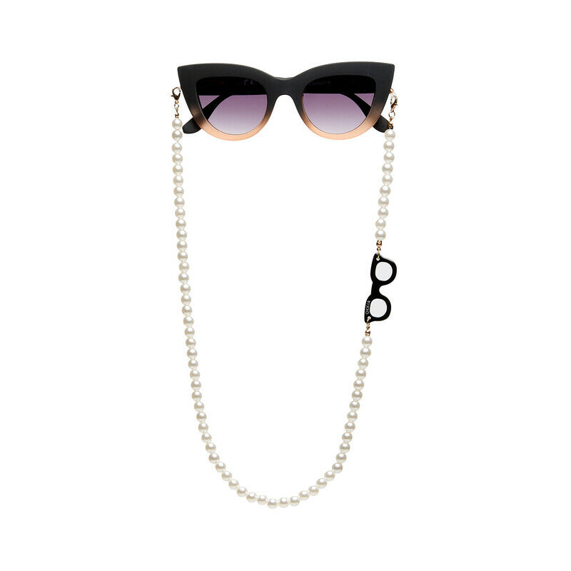 okkia okkia collana bijoux con palline in plastica per occhiali e mascherina colore white pearl ean 8056211376092