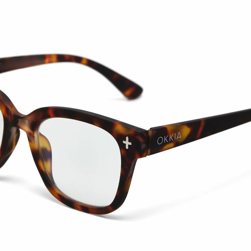 okkia okkia occhiale da lettura mod giovanni premontato soft touch spring anti luce blu magframe havana diottrie 1 50 ean 8056211370779