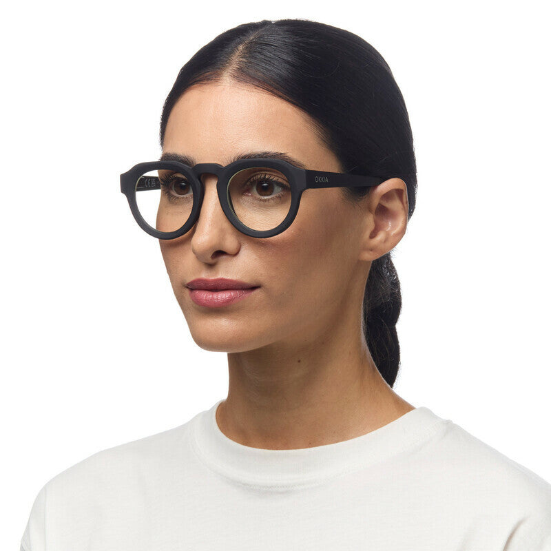 okkia okkia occhiale da lettura mod zeno soft touch anti luce blu nero diottrie 3 00 ean 8056211370915