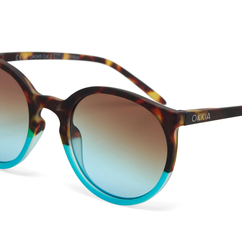 okkia okkia occhiale da sole premontato mod berlino havana blue ean 8056211371301