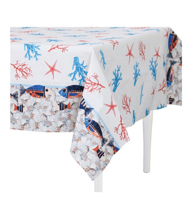 preziosa home preziosa home tovaglia loneta 140 x 240 cm stampata corallo ass cotone 1 pz ean 8050264164699