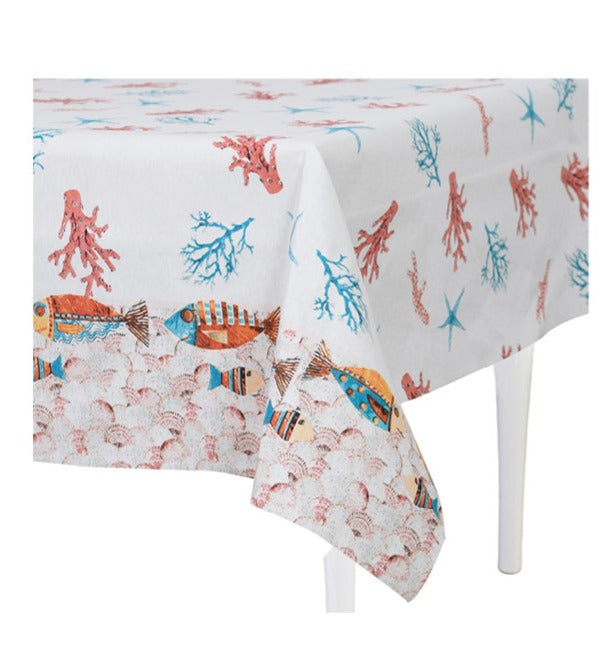 preziosa home preziosa home tovaglia loneta 140 x 360 cm stampata corallo ass cotone 1 pz ean 8050264164705