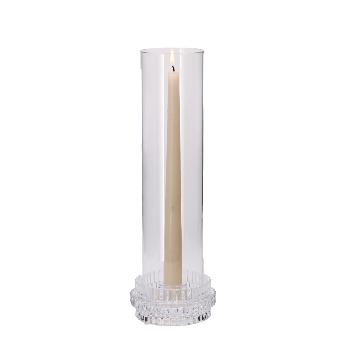 regalo italiano regalo italiano portacandela in vetro borosilicato d 11 cm h 32 cm trasparente ean 8057586201477