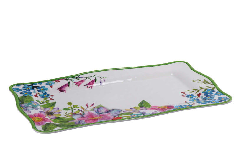 regalo italiano regalo italiano vassoio rettangolare shia melamina 48 x 28 cm h 2 cm multicolor ean 8057586111639