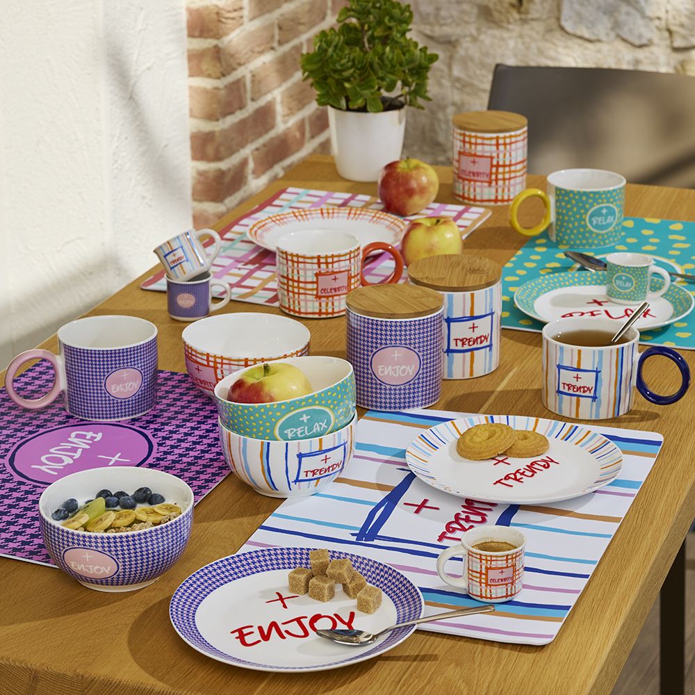 tognana tognana piatto dessert celebrity good vibes d 205 cm new bone china multicolor ean 8056444538670