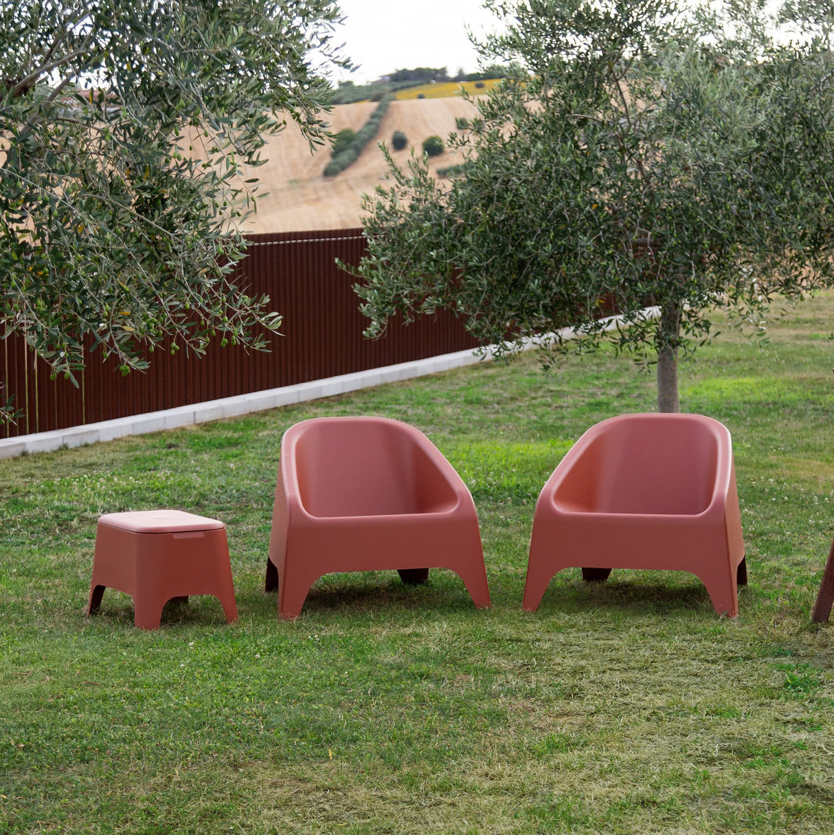 toomax toomax poltrona matera terracotta poltrona da giardino impilabile resistente ai raggi uv ean 8009371096256