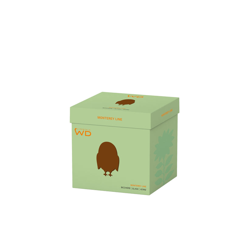 wd lifestyle wd lifestyle bicchiere vetro borosilicato cc 250 ml decoro gufo ean 8055035685205