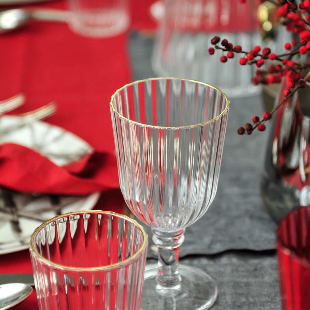 wd lifestyle wd lifestyle set 2 bicchieri in acrilico 370 ml trasparente ean 8033040745930