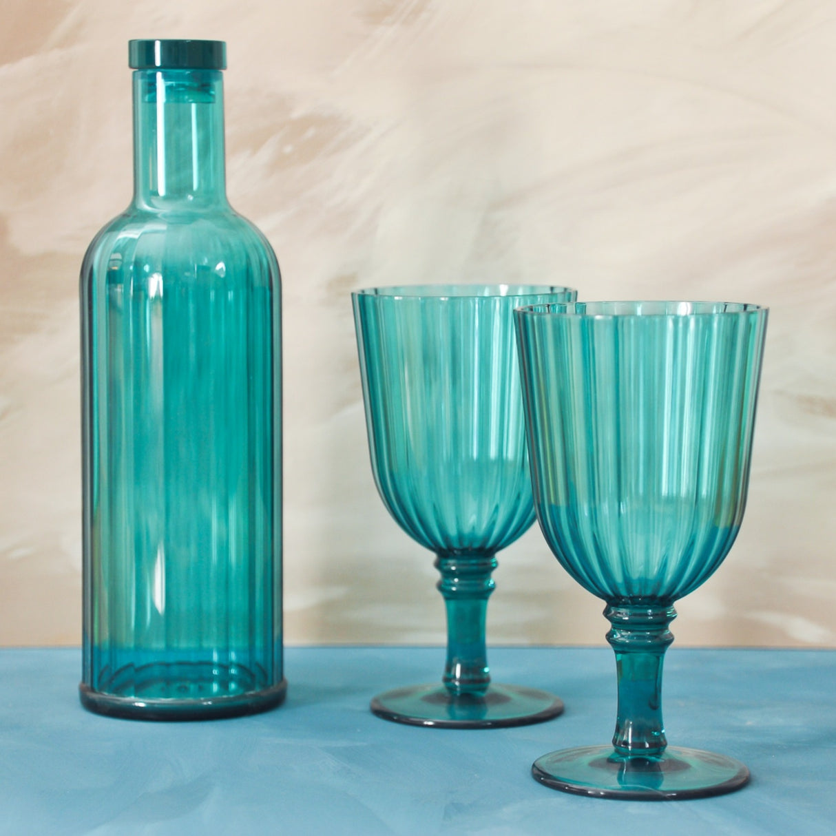 wd lifestyle wd lifestyle set 2 calici in acrilico 460 ml turchese ean 8033040745077