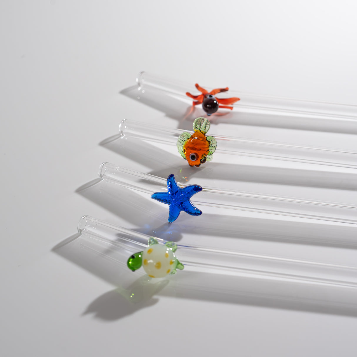 wd lifestyle wd lifestyle set 4 cannucce in vetro scovolino decoro animali marini ean 8055035684680