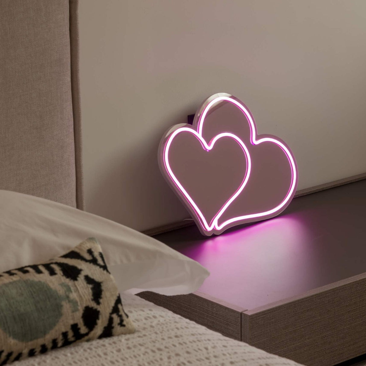 wd lifestyle wd lifestyle specchio decorativo con luci led 38 x 31 cm decoro cuori ean 8053300578009