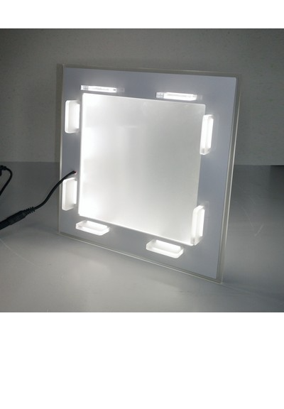 bigiemme bigiemme top led quadrato bianco usb 5v 48x48 cm per alzate