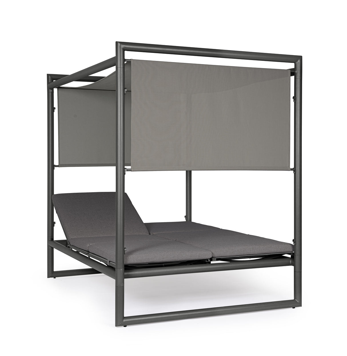 bizzotto bizzotto daybed konnor antracite struttura alluminio 213 x 149 x 196 cm tessuto idrorepellente ean 8051836690134