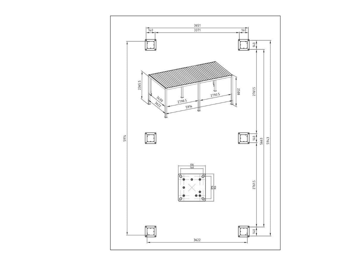 bizzotto bizzotto pergola ocean 36 x 6 mt natural seta ean 8051836790193