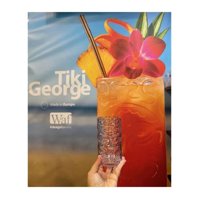 brevetti waf brevetti waf bicchiere tiki george 44 cl plastica san trasparente 1 pz ean 8005778058668
