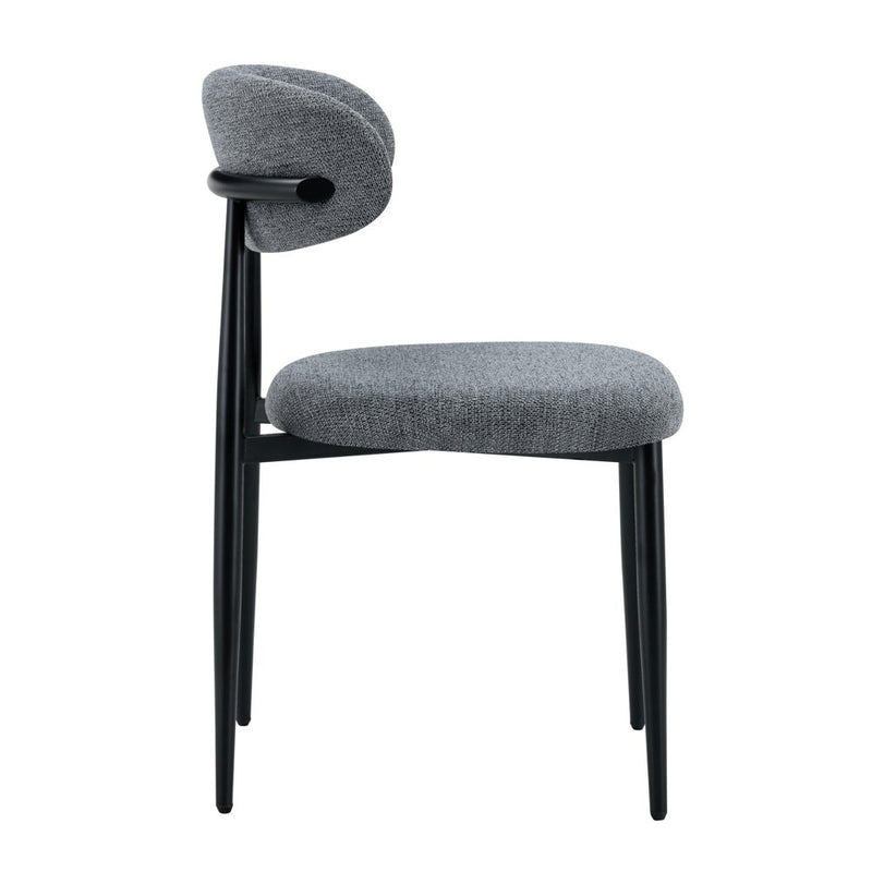 di mo commerciale di mo commerciale sedia alma in poliestere con gambe in metallo nere sedia design moderna e resistente ean 8010402524365