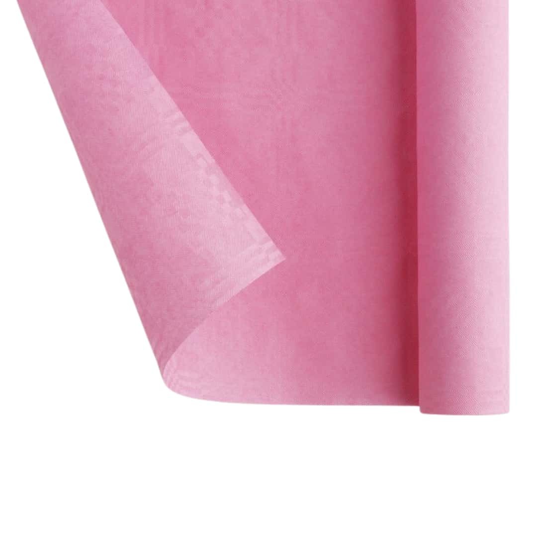 Tovaglia rotolo carta rosa Dopla 1,20×7m monouso €3,75. Copre 7m di tavolo per battesimi, baby shower e feste bimbe. ean 8008650471197