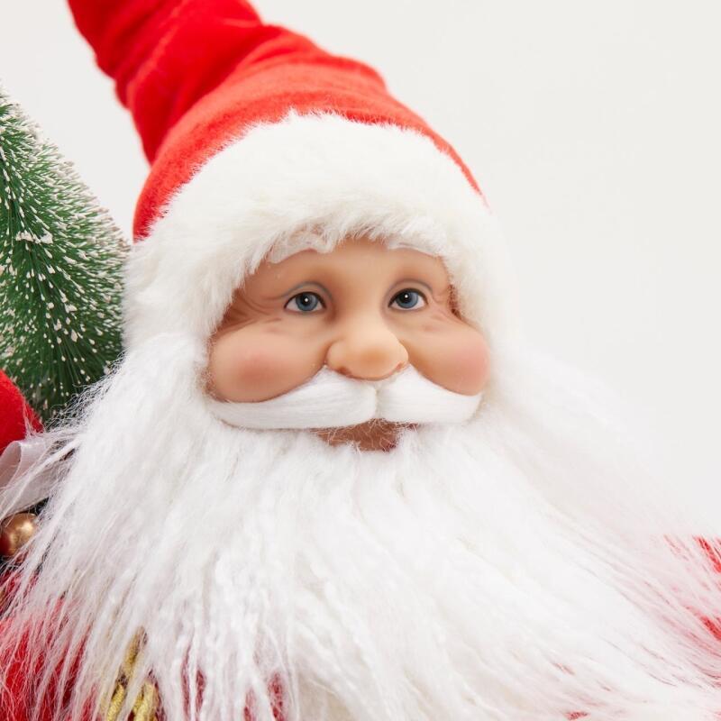 edg enzo de gasperi edg enzo de gasperi babbo natale con campane h 46 cm white red ean 8059824201102