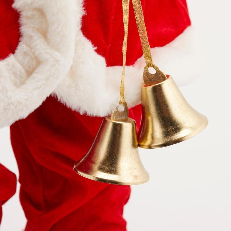 edg enzo de gasperi edg enzo de gasperi babbo natale con campane h 81 cm white red ean 8059824132192