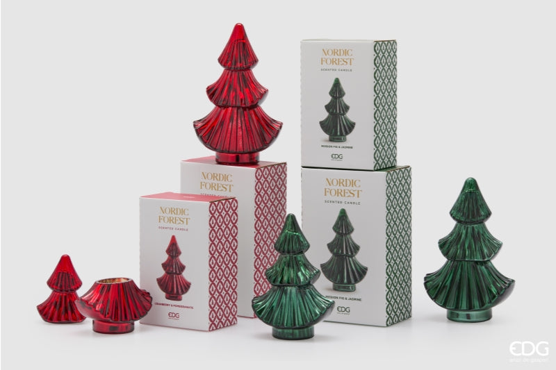 edg enzo de gasperi edg enzo de gasperi candela forest albero di natale h 20 cm l 13 cm l 8 cm mission fig jasmine green ean 8059824566584