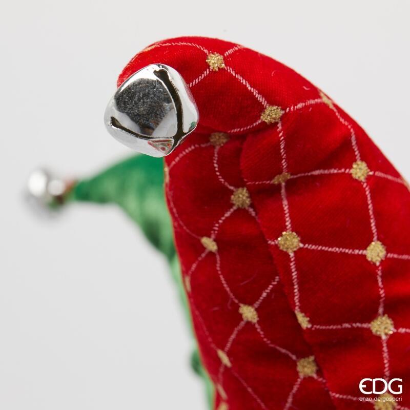 edg enzo de gasperi edg enzo de gasperi decoro elfo natale h 90 cm green red ean 8059824567253
