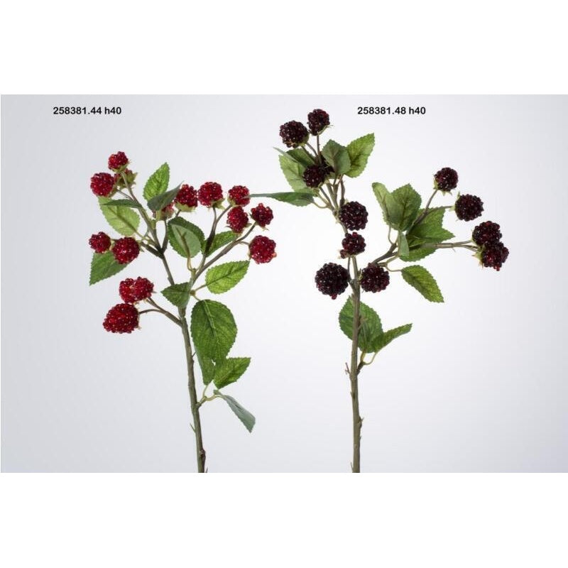 edg enzo de gasperi edg enzo de gasperi more ramo x15 h 40 cm pianta artificiale rosso scuro ean 8054184537656