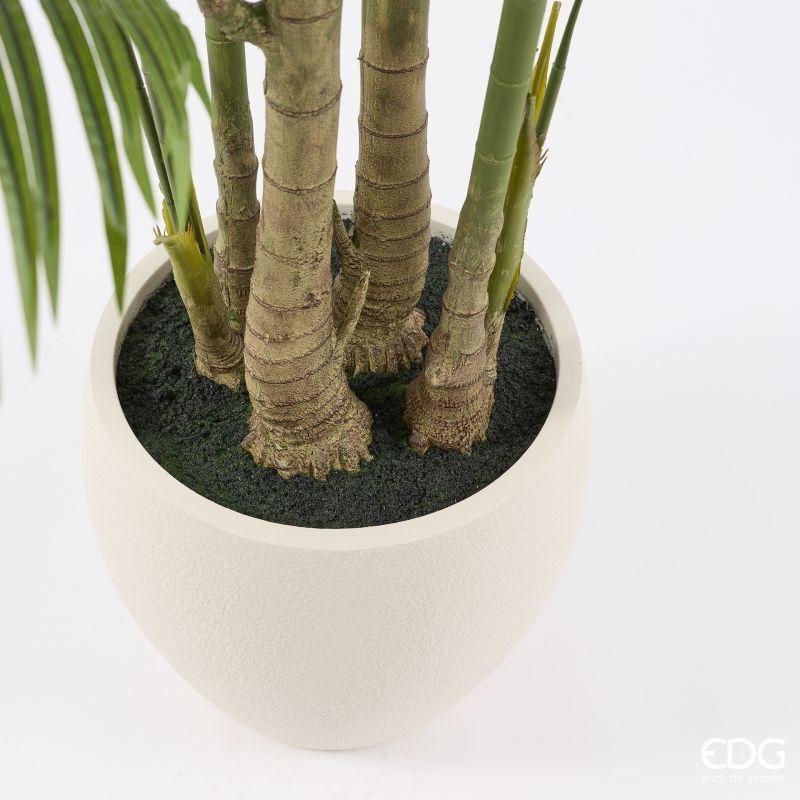 edg enzo de gasperi edg enzo de gasperi pianta artificiale palma areca vogue con vaso h270 cm pianta decorativa realistica design moderno ean 8059824655011
