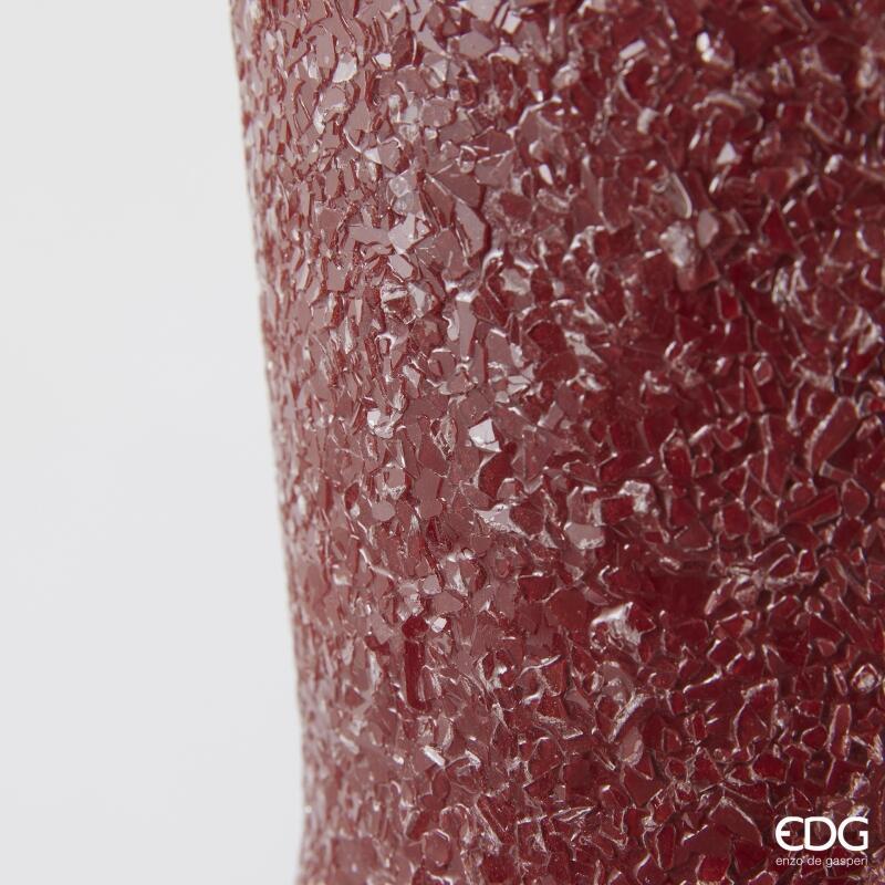 edg enzo de gasperi edg enzo de gasperi vaso crackle anfora h 50 cm d 33 cm metallo dark pink ean 8059824541963