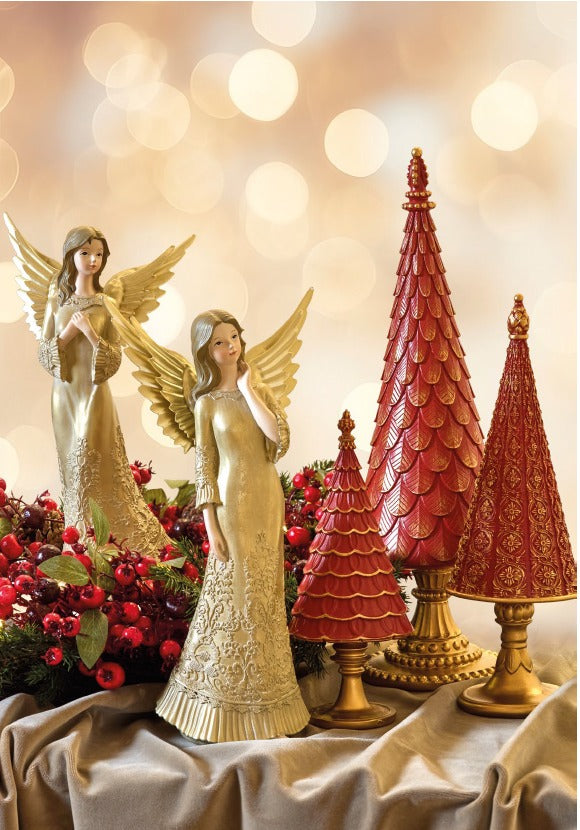 fade fade magic wood albero di natale 12 x 42 cm resina verde ean 8016175589297