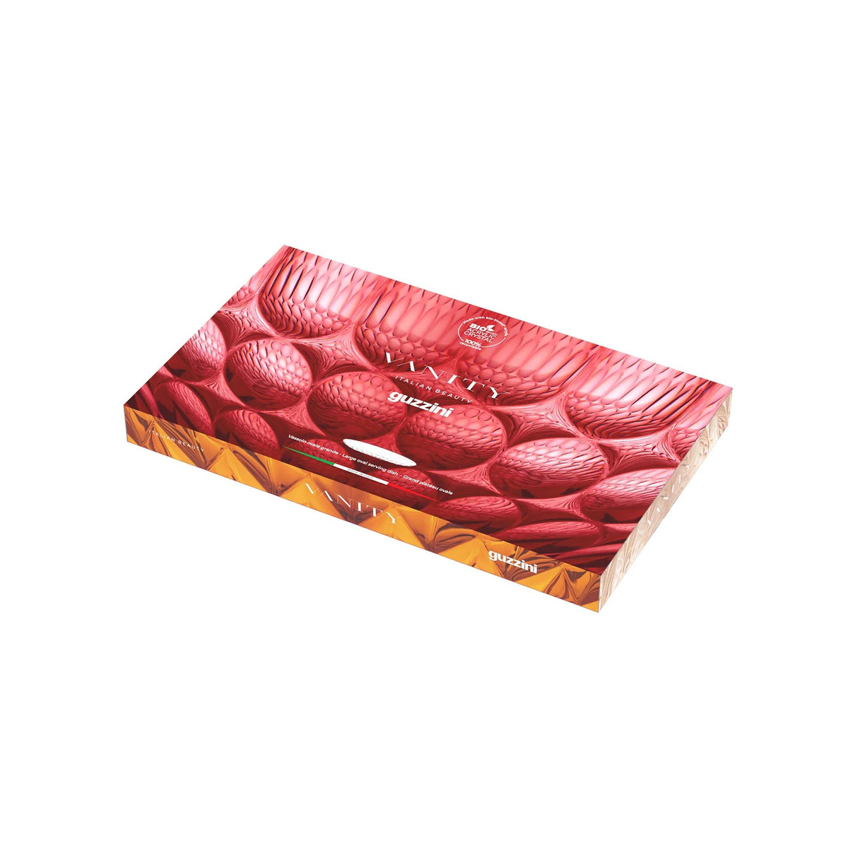 guzzini guzzini vassoio ovale piccolo vanity bio based 32 x 195 cm rosso ean 8008392429982