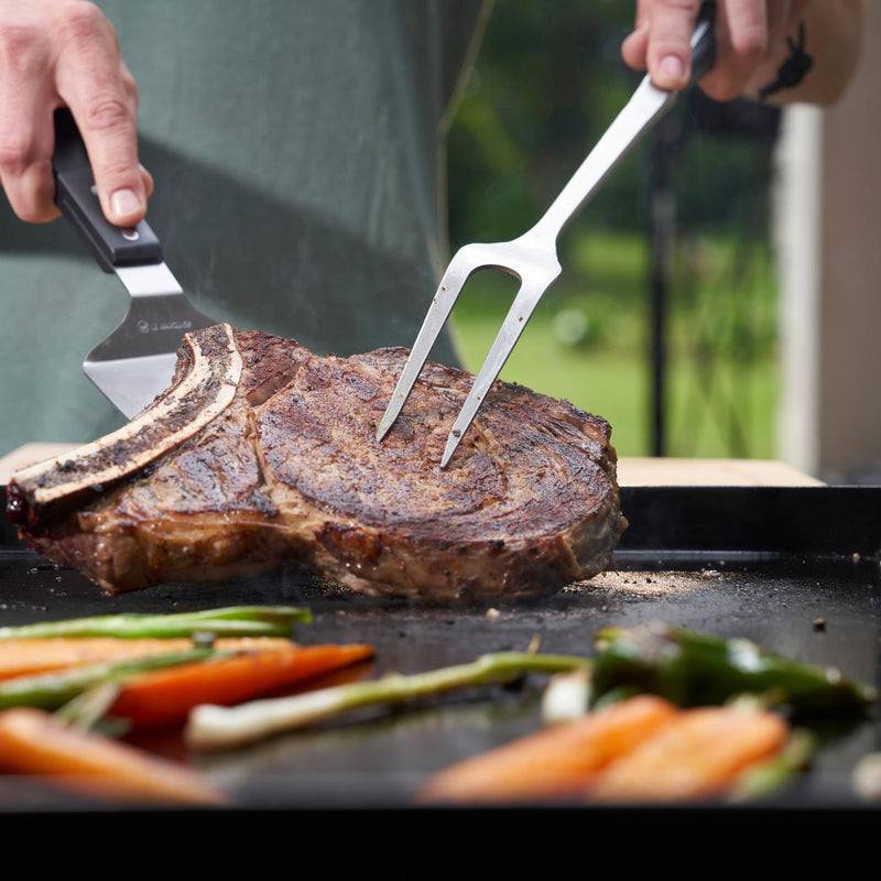 le marquier le marquier plancha a gas original 260 duo con carrello coperchio e ripiani edition completa ean 3339380176959