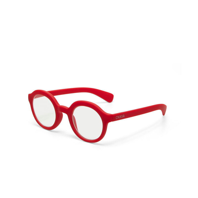 okkia okkia occhiale da lettura mod lauro premontato soft touch red diottrie 2 50 ean 8056211371066