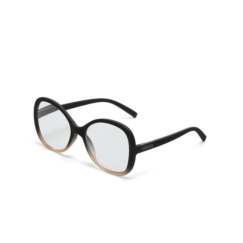 okkia okkia occhiale da lettura mod verona premontato butterfly soft touch spring anti luce blu rosa nero diottrie 3 00 ean 8056211373992