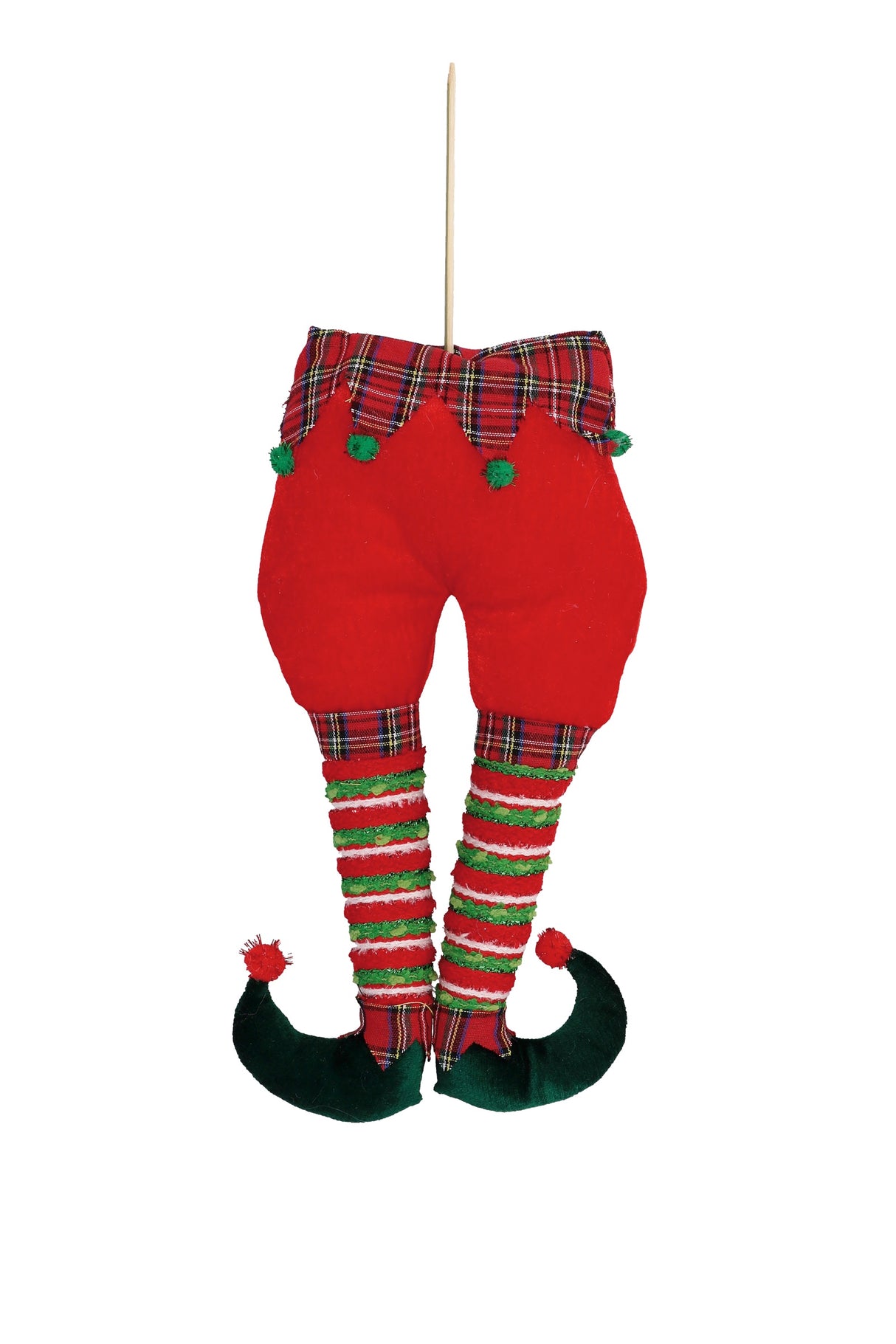 regalo italiano regalo italiano decorazione natale gambe elfo ass 22 x 7 cm h 53 cm rosso 1 pz ean 8057586094109