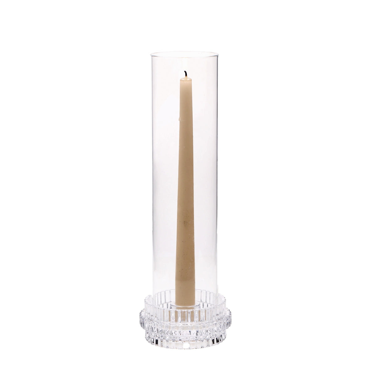 regalo italiano regalo italiano portacandela in vetro borosilicato d 11 cm h 32 cm trasparente ean 8057586201477