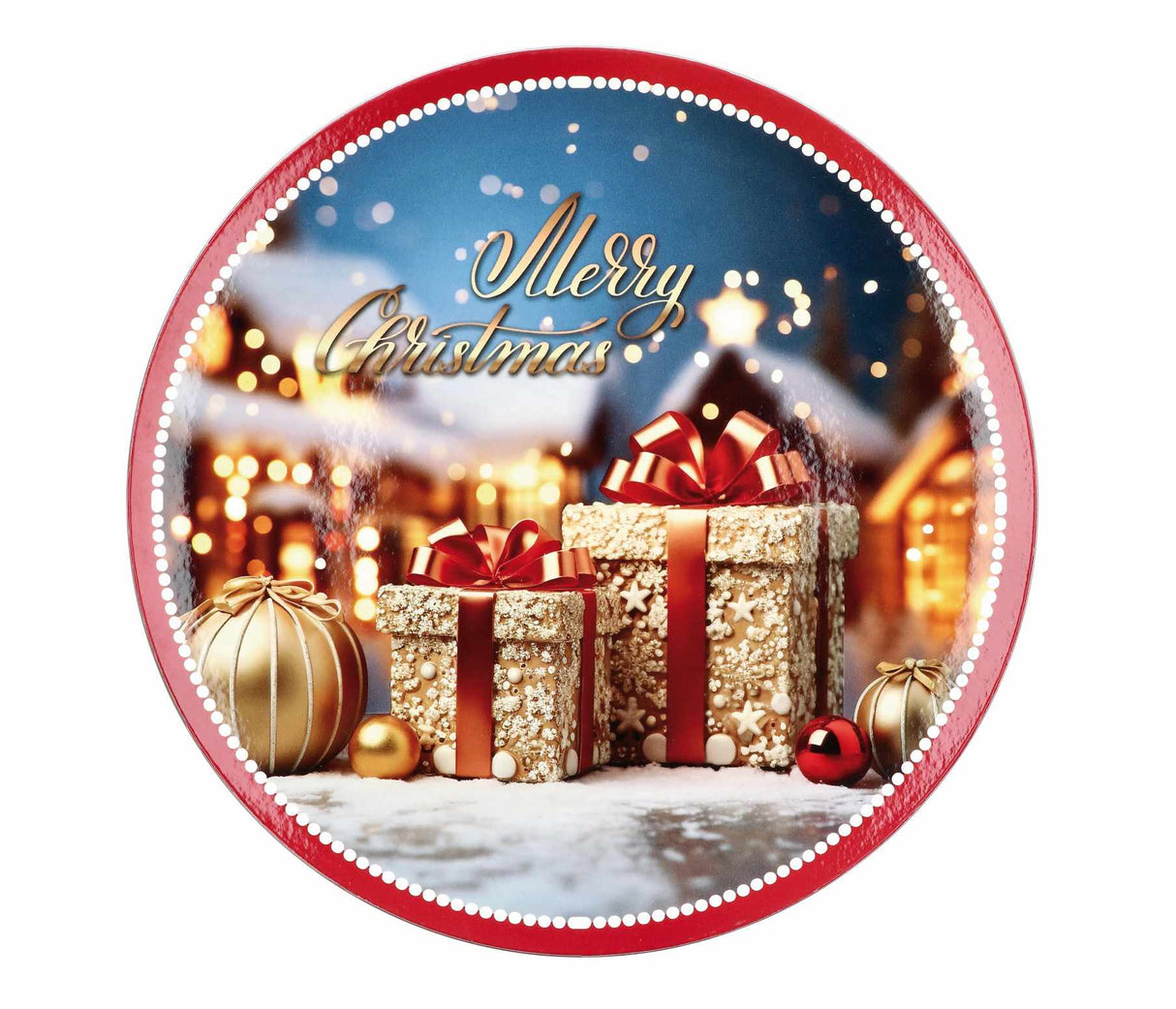 regalo italiano regalo italiano sottopiatto natale tondo plastica d 33 cm ass multicolor 1 pz ean 8057586065031