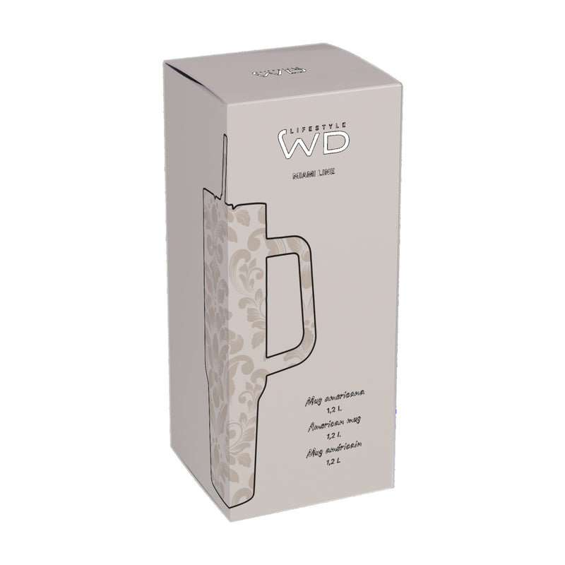 wd lifestyle wd lifestyle mug americana in acciaio inox 12 lt decoro damascato ean 8055035683898