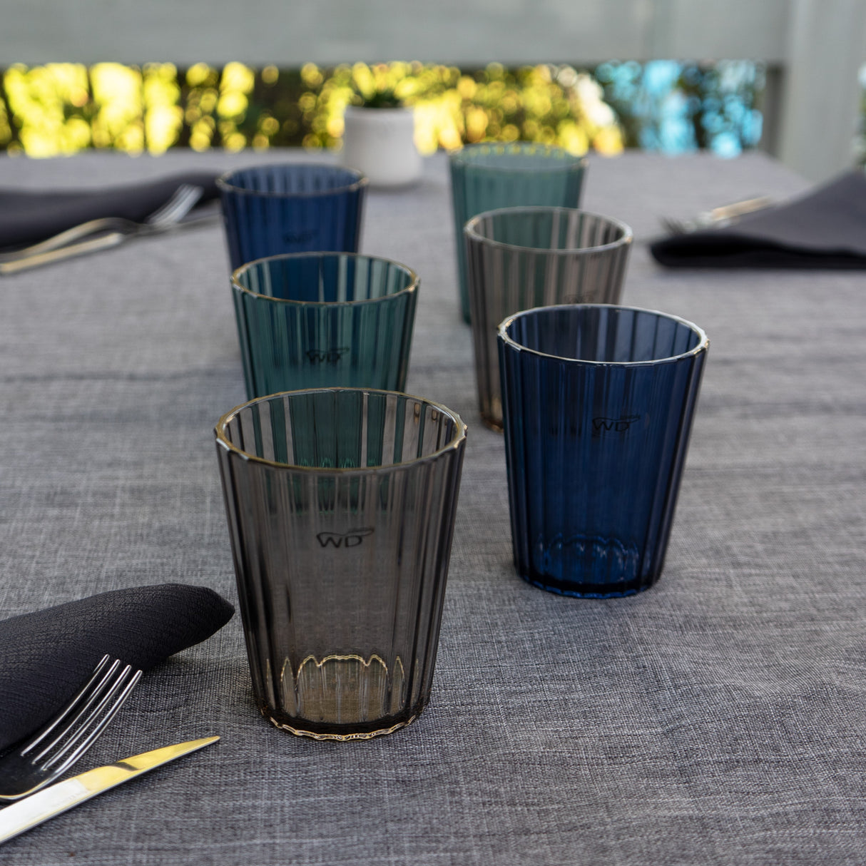 wd lifestyle wd lifestyle set 2 bicchieri in acrilico 370 ml blu ean 8053300574407