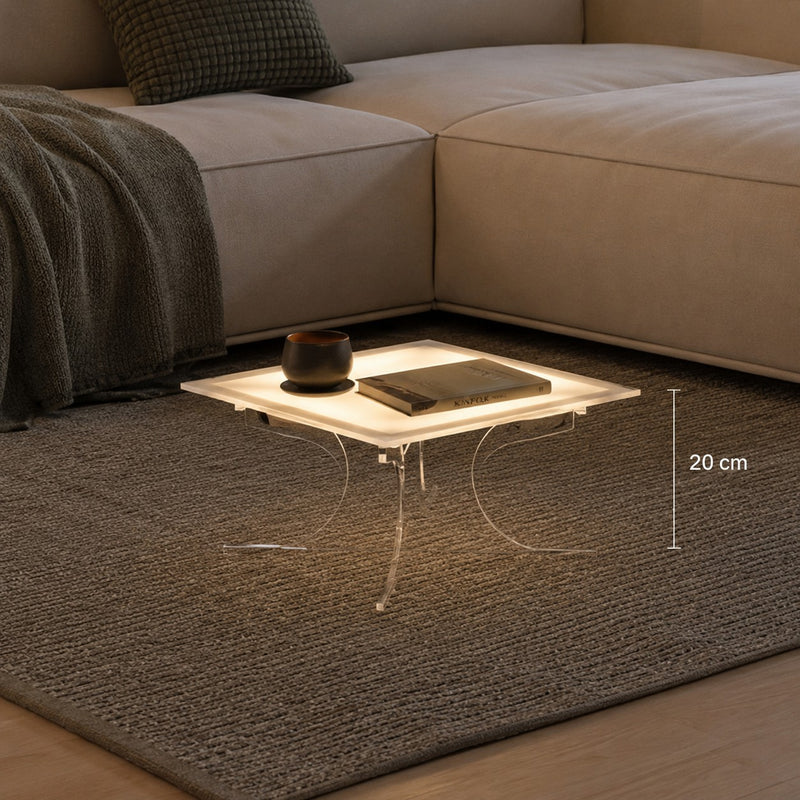 bigiemme bigiemme alzata plexiglass trasparente per top led 48x48 cm h 20 cm