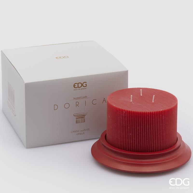 edg enzo de gasperi edg enzo de gasperi candela dorica con piatto h 10 cm d 15 cm lavender ean 8059824120601