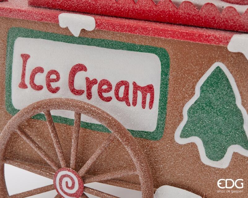 edg enzo de gasperi edg enzo de gasperi decoro carretto gelati marzapane natale h 38 cm l 335 cm l 18 cm multicolo ean 8059824561824