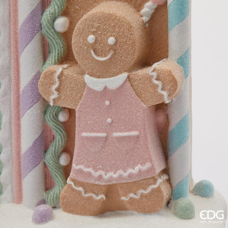 edg enzo de gasperi edg enzo de gasperi decoro casetta marzapane led natale h 93 cm l 50 cm l 15 cm multicolor ean 8059824567024