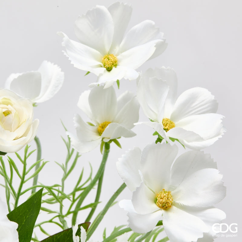 edg enzo de gasperi edg enzo de gasperi peonia bouquet mix cespuglio artificiale h 60 cm avorio ean 8059824615558