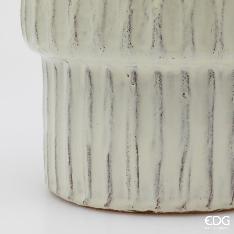 edg enzo de gasperi edg enzo de gasperi set 4 pz vaso glaze atlas righe h 68 cm h 56 cm h 44 cm h 37 cm waterproof mix verde ean 8059824608918