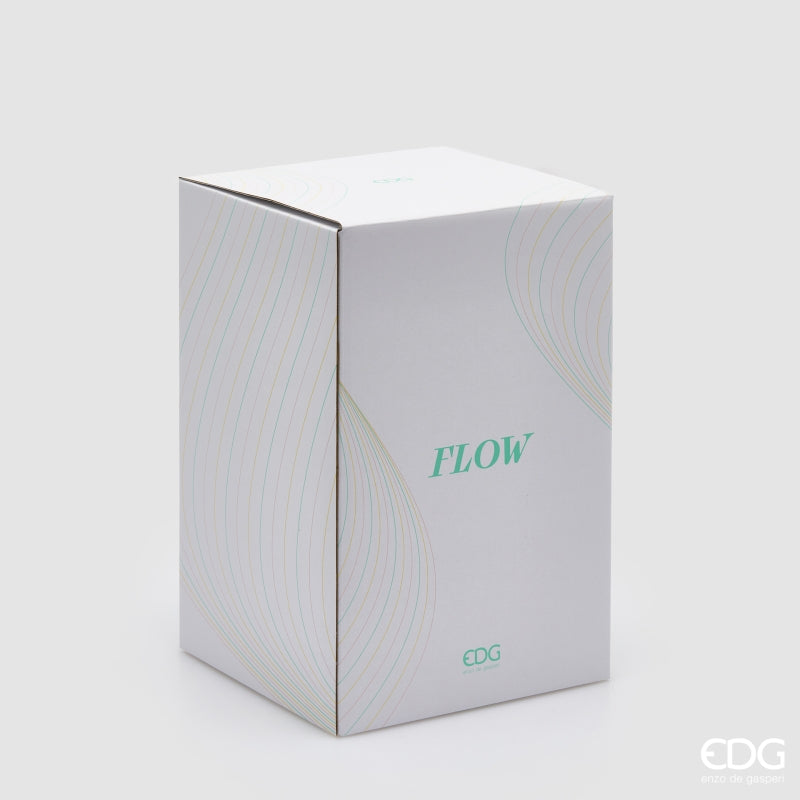 edg enzo de gasperi edg enzo de gasperi vaso flow sinuoso h 32 cm d 26 cm waterproof vetro satinato verde ean 8059824630711