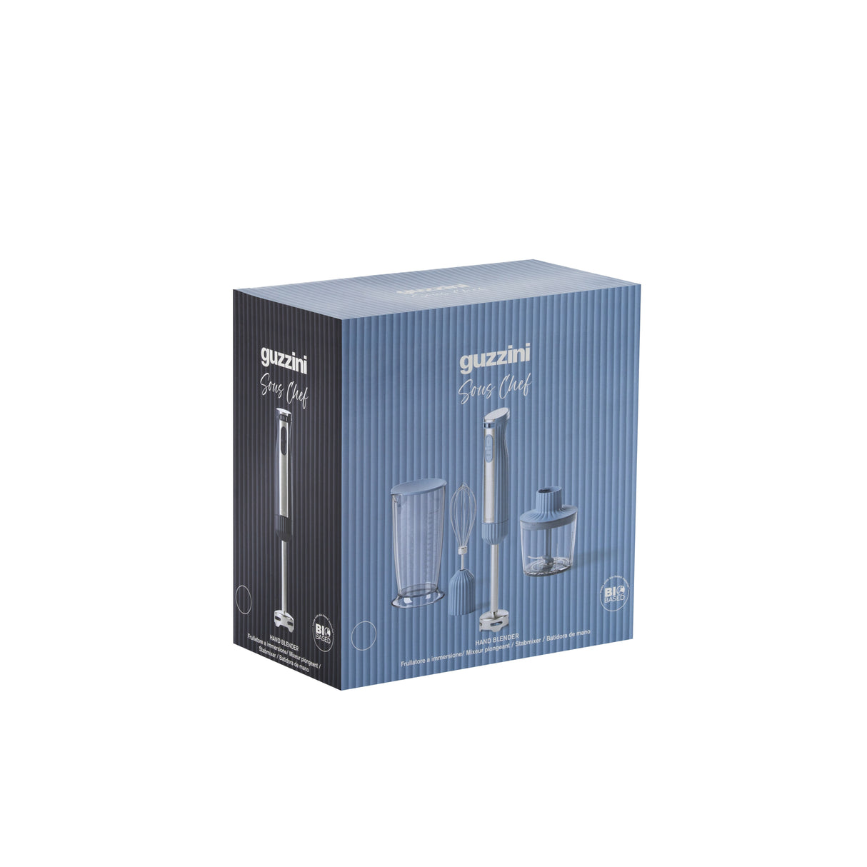 guzzini guzzini frullatore a immersione con accessori sous chef antracite mixer a immersione design moderno per cucina ean 8008392424093